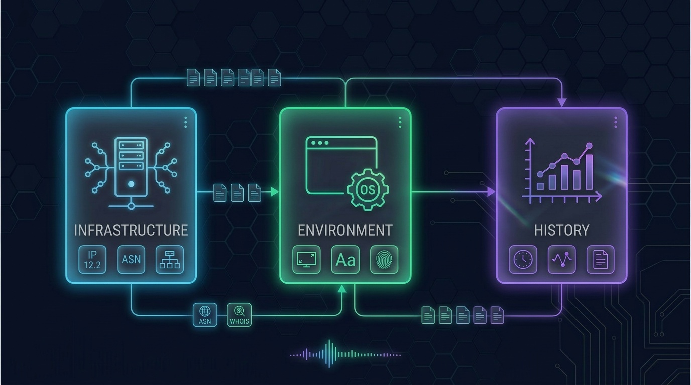 Three pillars of anti-fraud analysis: infrastructure, environment, history