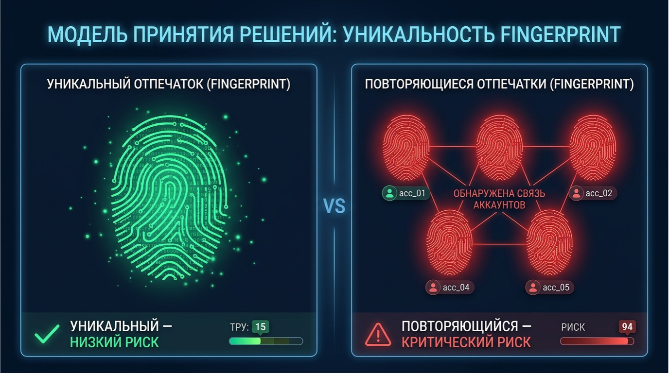 Уникальный vs повторяющийся цифровой отпечаток — детекция дубликатов